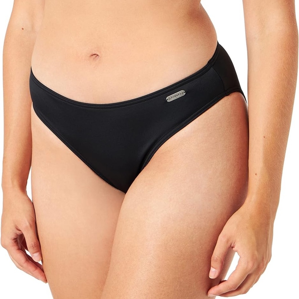 ✨ 3/$30 ✨ Firefly Black Full-Coverage Bikini Bottoms Size Medium - Picture 1 of 5